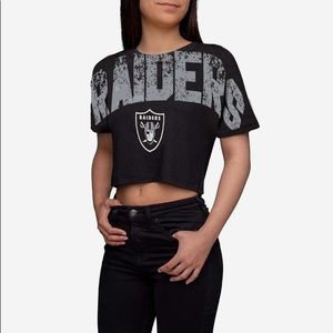 Raiders crop top tee